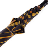 Ostrich Leather Handle Solid Stick Umbrella